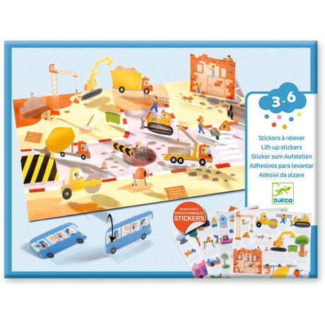 Djeco Creative Stående Klistermärken, Bilar