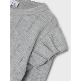 Name It Grey Melange Nmfjulia Ls Slim Topp Noos