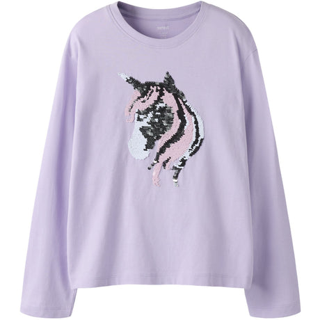 Name It Pastel Lilac Nkfdassa Ls Nreg Topp