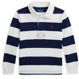 Polo Ralph Lauren White/Cruise Navy Rugby Pikétröja T-Shirt