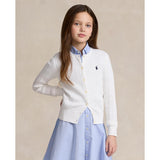 Polo Ralph Lauren Optic White W/ Navy Cardigan