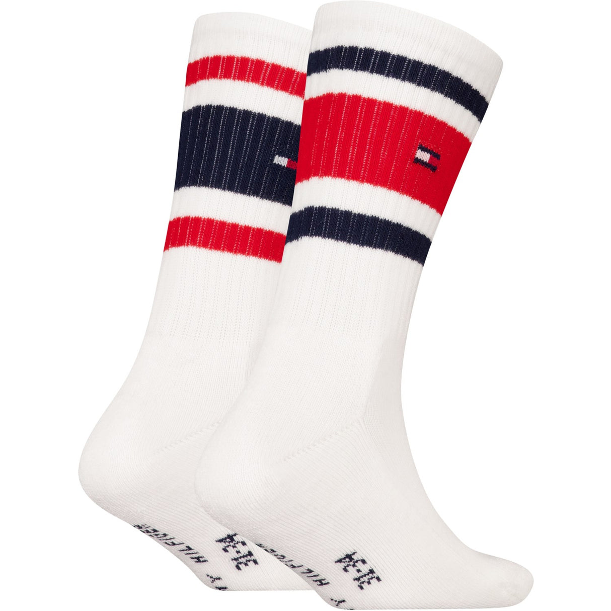 Tommy Hilfiger White Th Kids Strumpo 2P Sport Stripe