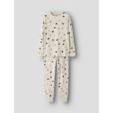 Name It Whitecap Gray Xmas AOP Nknvismas Ls Nightset