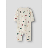 Name It Whitecap Gray Xmas AOP Nbnvismas Ls Nightsuit