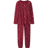 Name It Jester Red Xmas AOP Red Nanvismas Ls Nightset Voksen