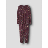 Name It Burgundy Xmas AOP Nanvismas Ls Nightset Voksen