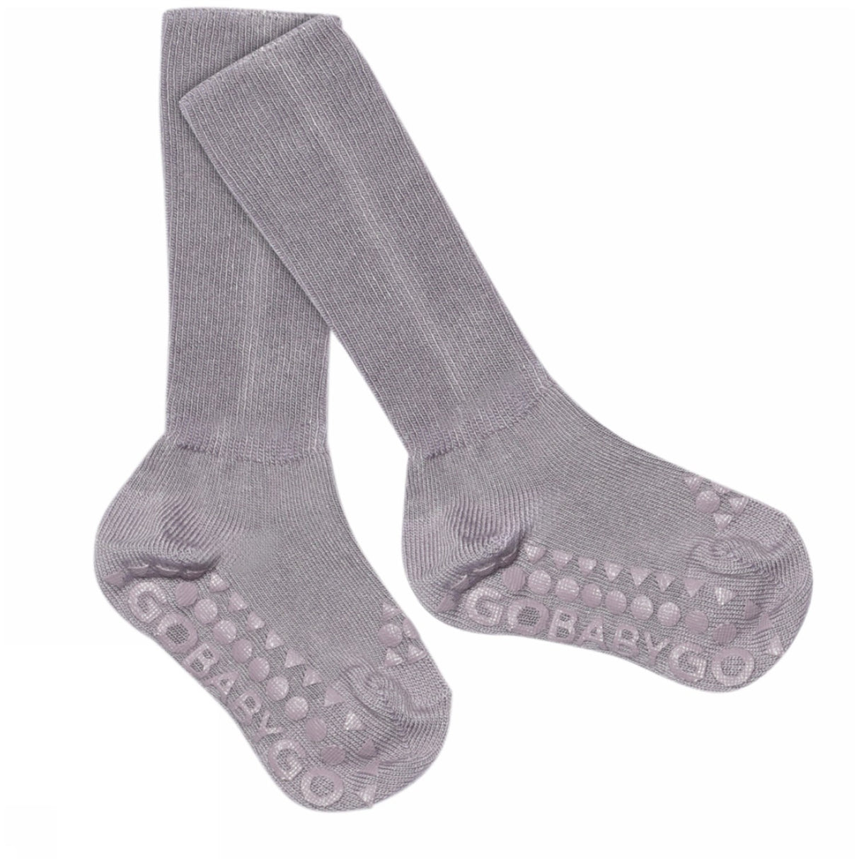 Gobabygo Lavender Gray Non-Slip Socks Viscose-bamboo