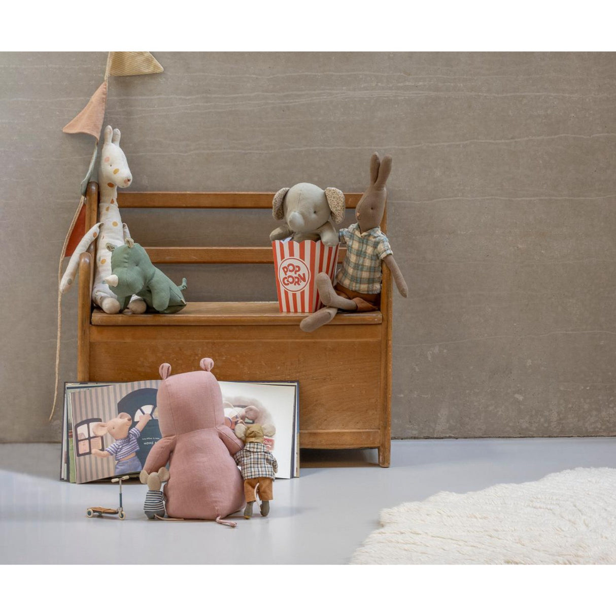 Maileg Safari Friends, Elefant, Mini - Grå