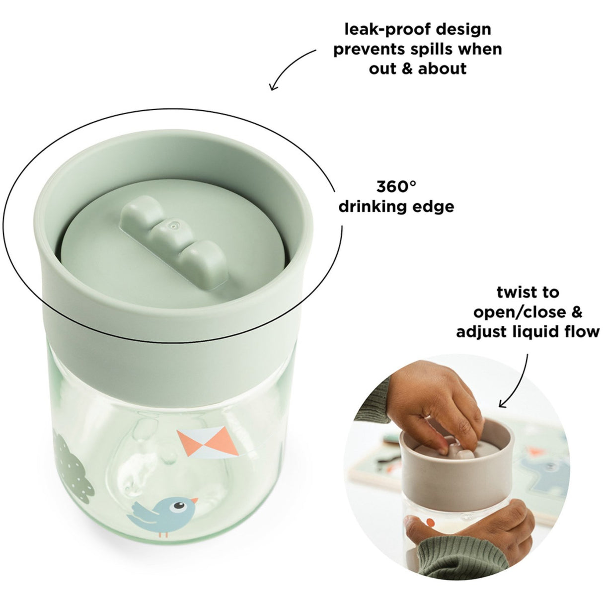 DonebyDeer Playground Green Træningskop 360°