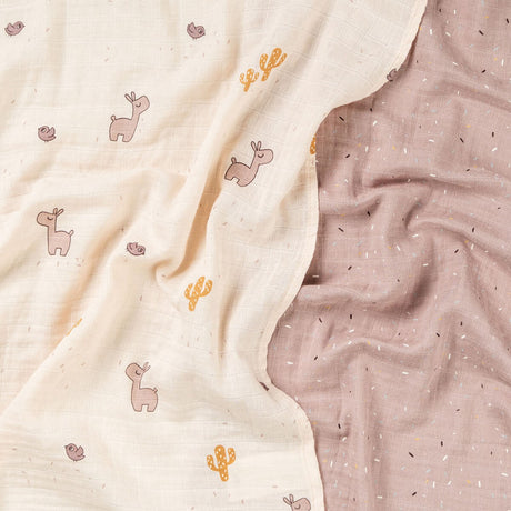 DonebyDeer Lalee Powder Muslinfilt 2-Pack