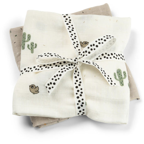 DonebyDeer Lalee Sand Muslinfilt 2-Pack