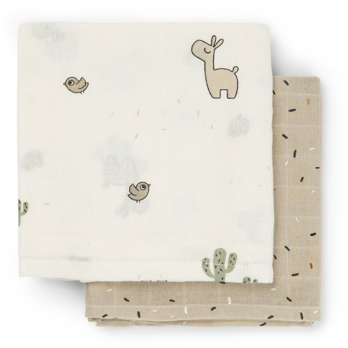 DonebyDeer Lalee Sand Muslinfilt 2-Pack