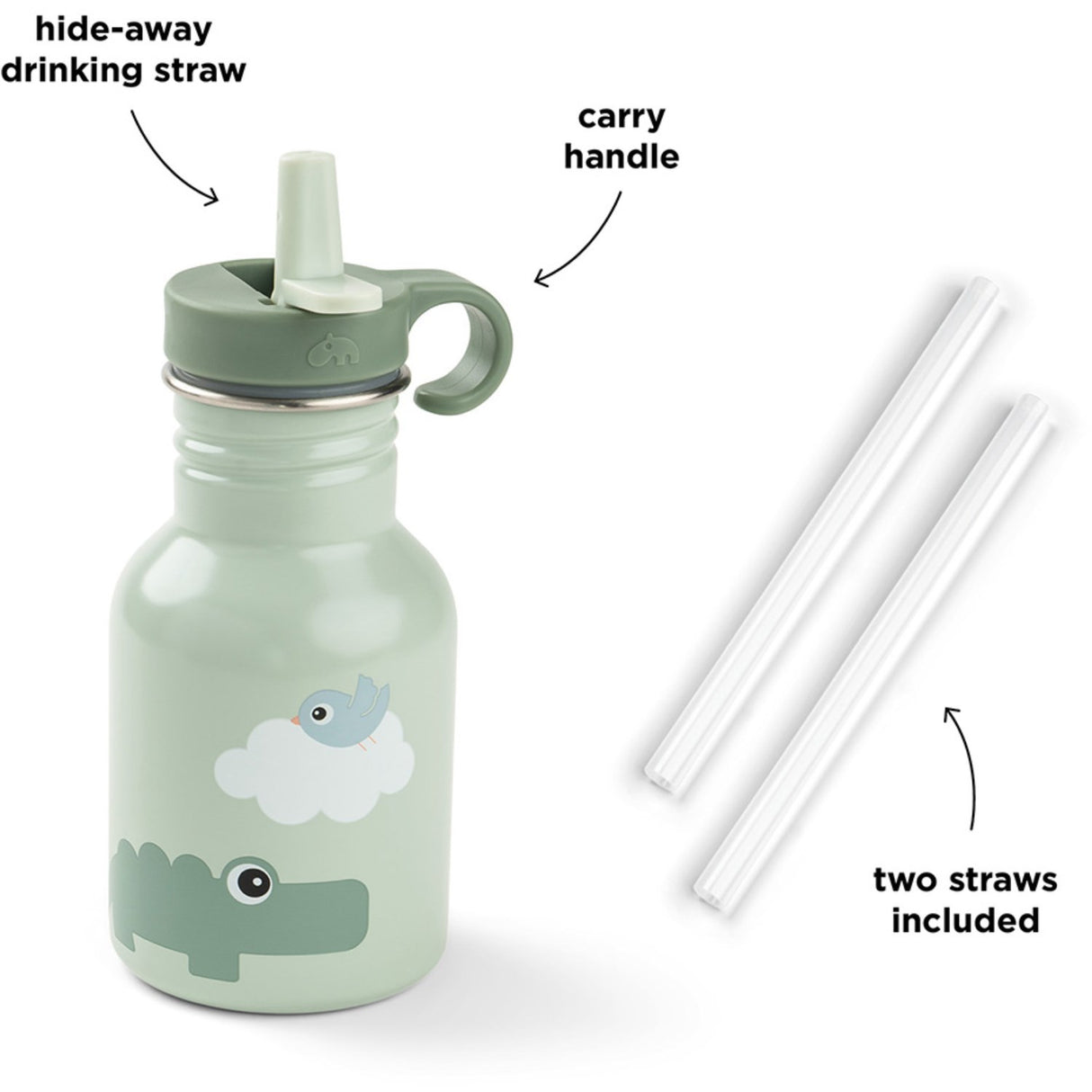 DonebyDeer Playground Green Flaska Rustfrit Stål 350 Ml