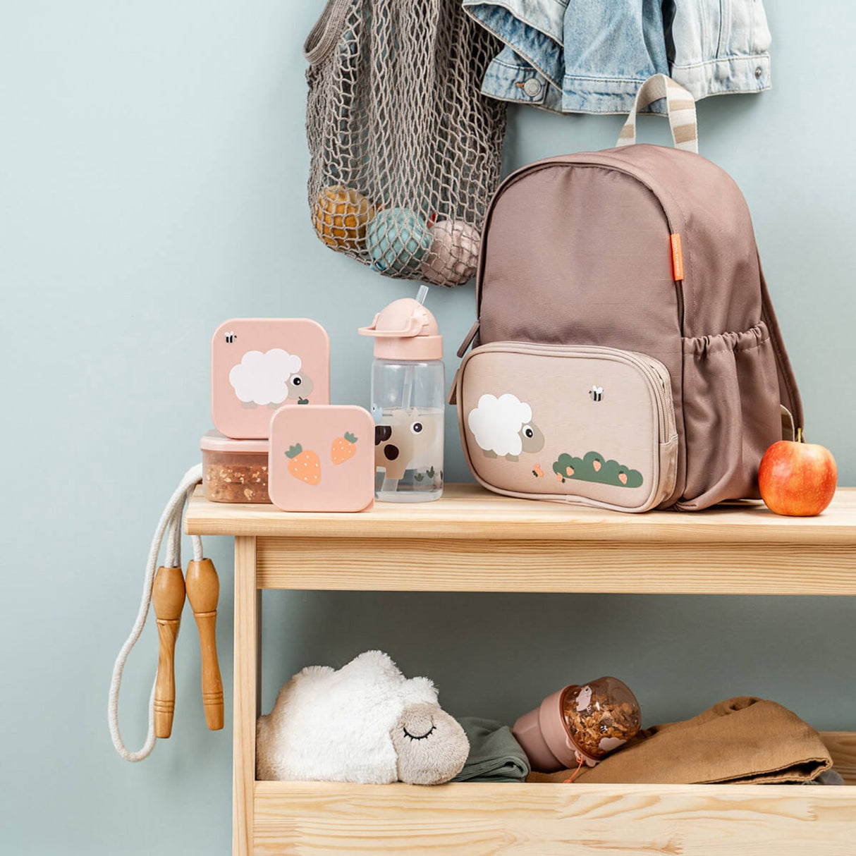 DonebyDeer Tiny Farm Powder Dricksburk Med Strån 350 Ml