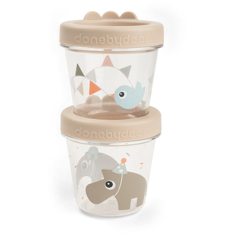 DonebyDeer Celebration Sand Babymad Bøtte 2-Pack