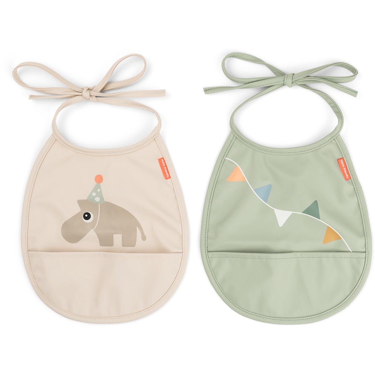 DonebyDeer Celebration Sand Mini Haklapp Med Lomme 2-Pack