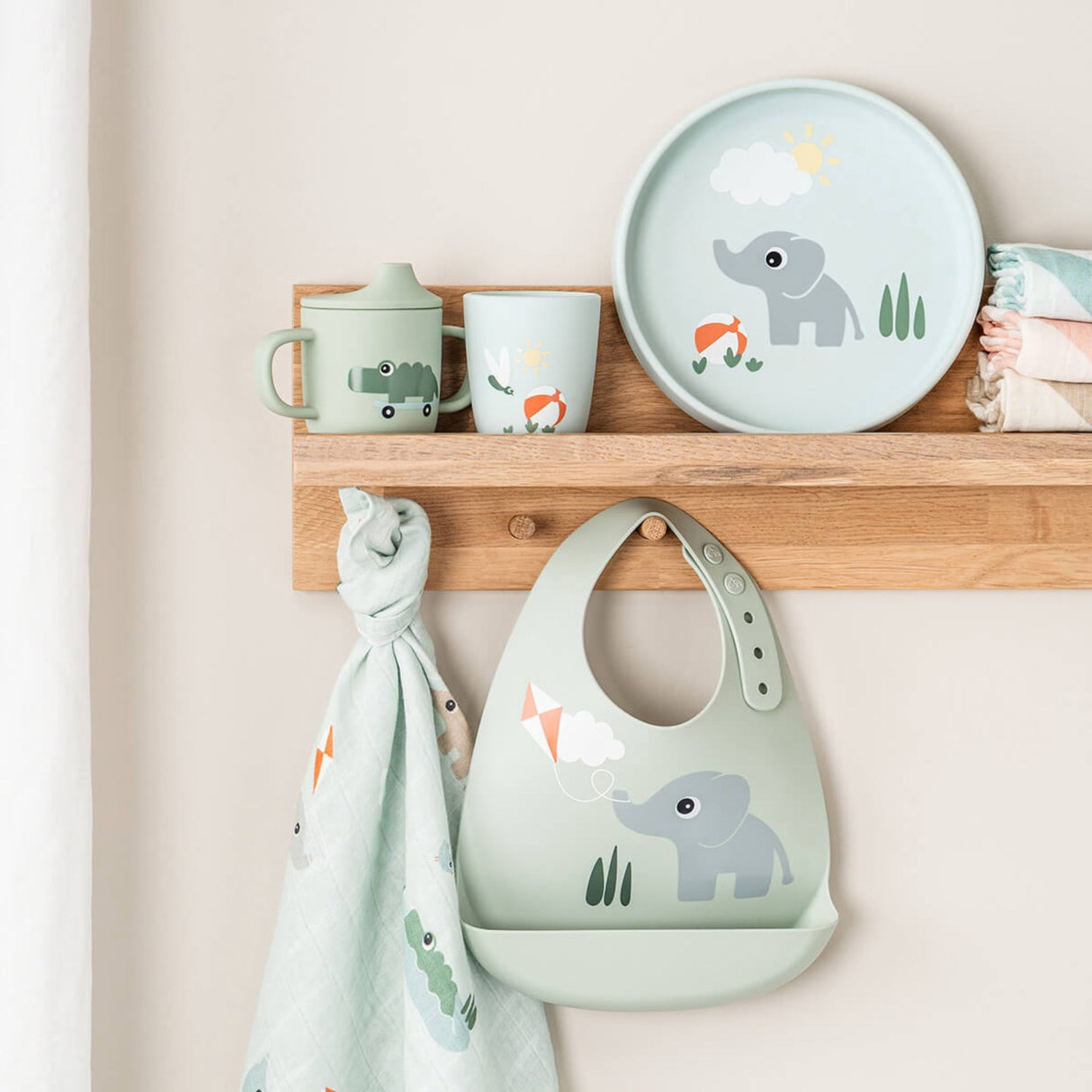 DonebyDeer Playground Green Silikon Tudkop 2 Håndtag