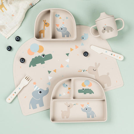 DonebyDeer Celebration Sand Stick&Stay Inddelt Tallrik