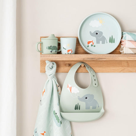 DonebyDeer Playground Blue Silikon Stick&Stay Tallrik