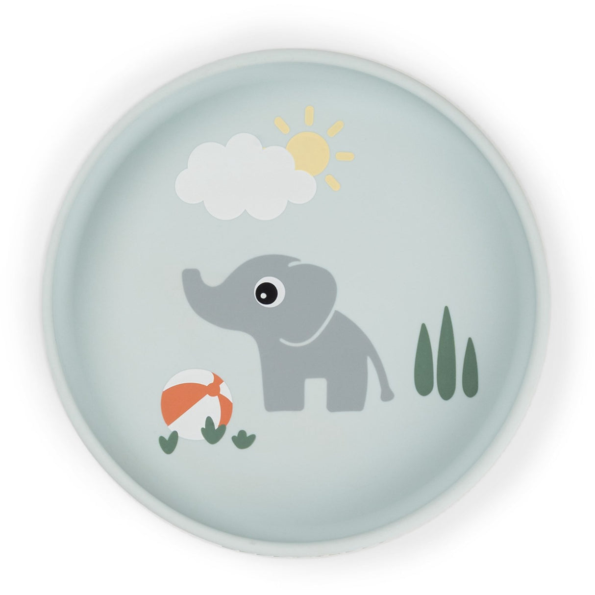 DonebyDeer Playground Blue Silikon Stick&Stay Tallrik