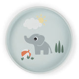 DonebyDeer Playground Blue Silikon Stick&Stay Tallrik