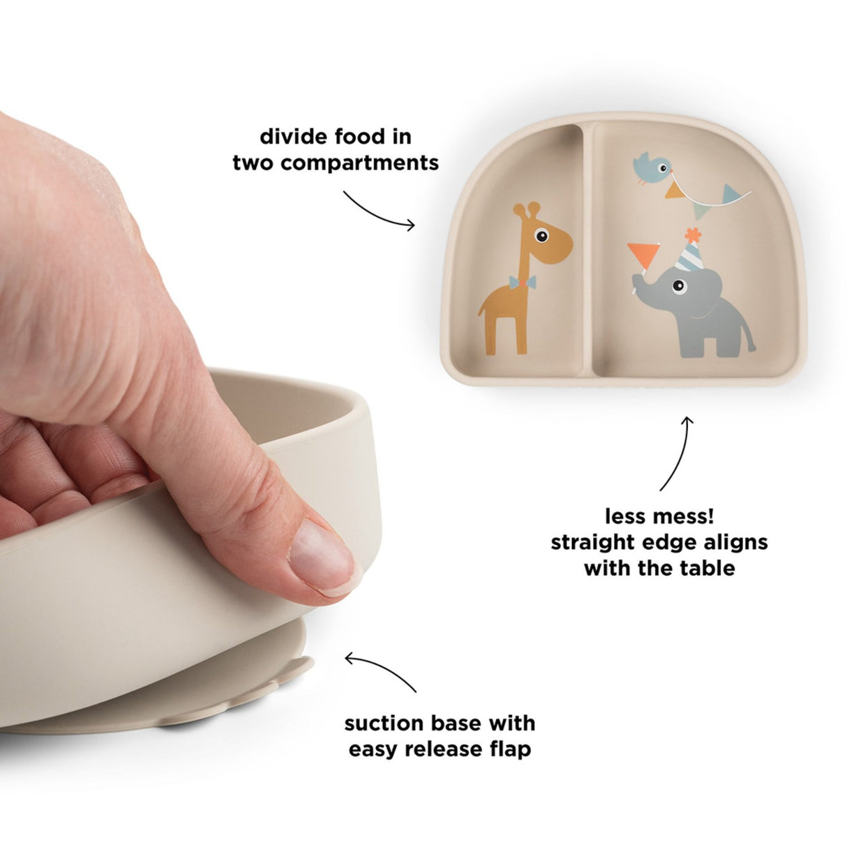 DonebyDeer Celebration Sand Stick&Stay Inddelt Skål