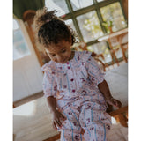 Fliink Chalk Pink Aop Colombe Ss Blus