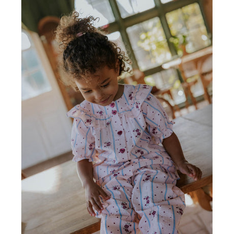 Fliink Chalk Pink Aop Colombe Ss Blus