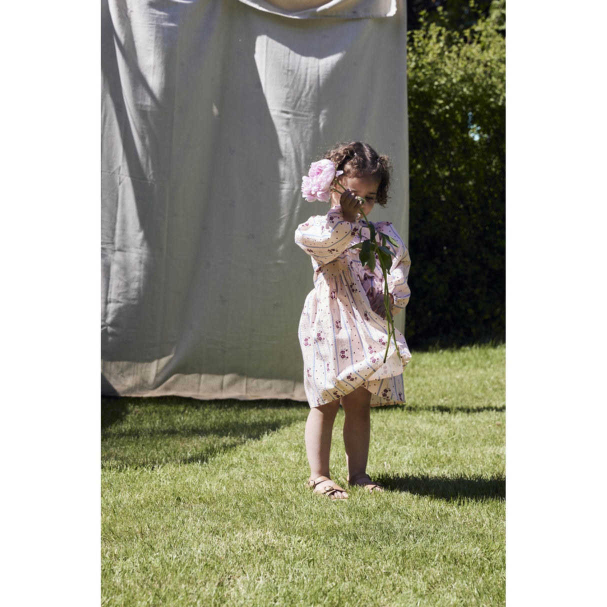 Fliink Chalk Pink Aop Colombe Ls Klänning