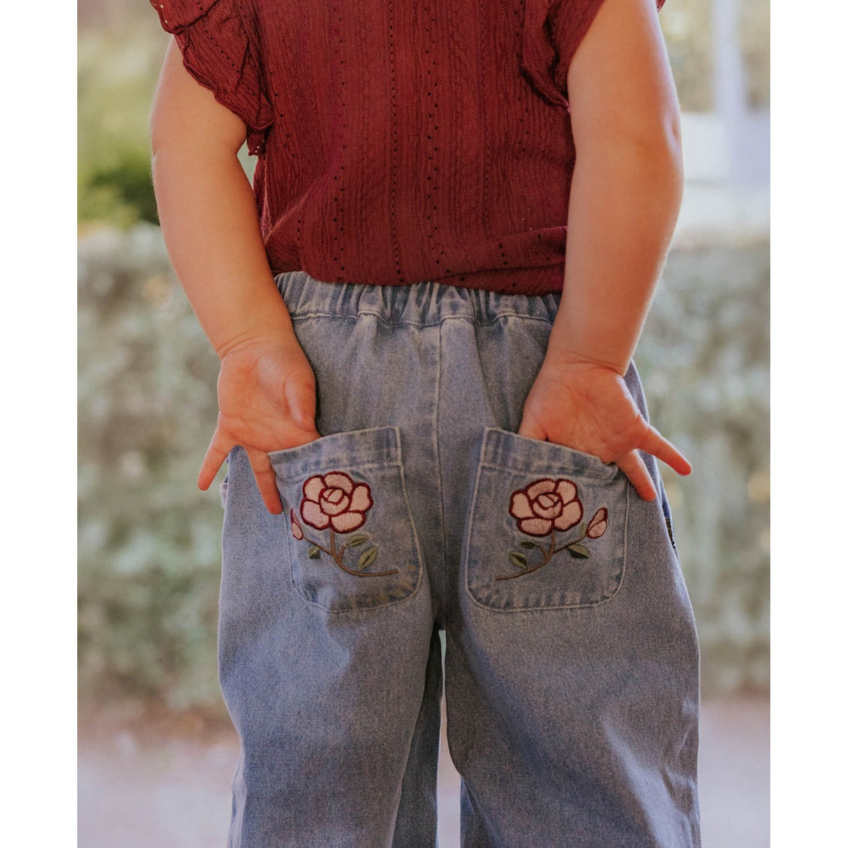 Fliink Medium Denim Blue Don Rose Byxor