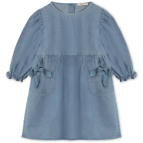 Fliink Medium Denim Blue Donny Ls Klänning