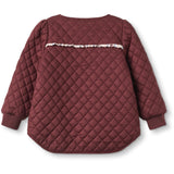 Fliink Burgendy Kota Vändbar Flower Jacka