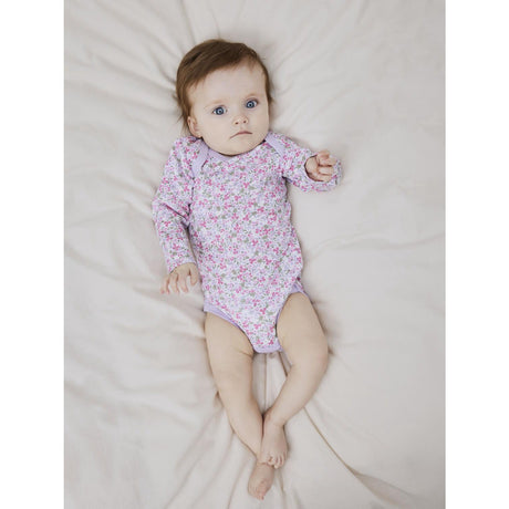 Name It Pastel Lilac Nbfbody 3P Ls Lilac Petit Flower Noos