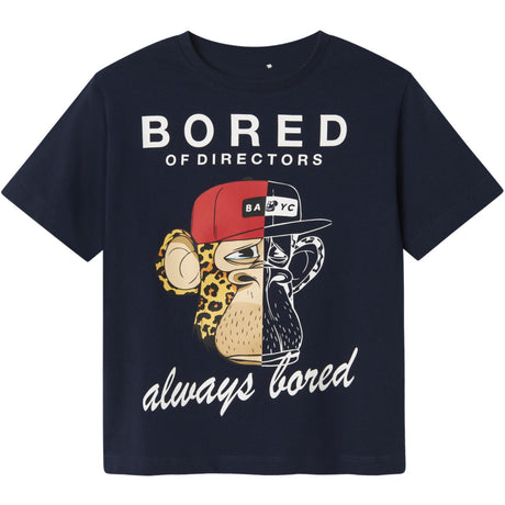 Name It Navy Blazer Nkmstuff Bod Ss Nreg Topp Box Sky