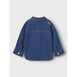 Name It Dark Blue Denim Flower Emb Nmfkara Emb Dnm Jacka 1224-Fr