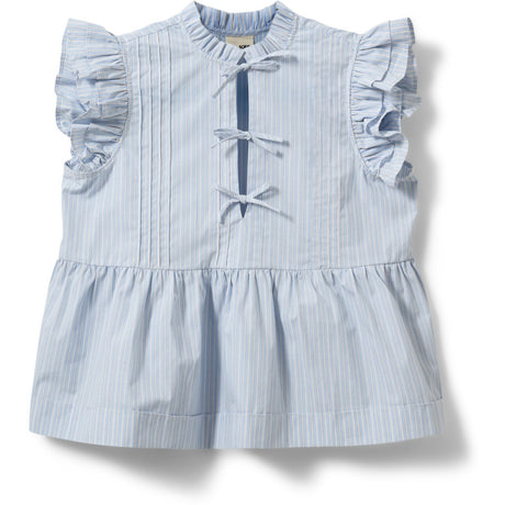 Sofie Schnoor Light Blue Striped Juliettesy Topp