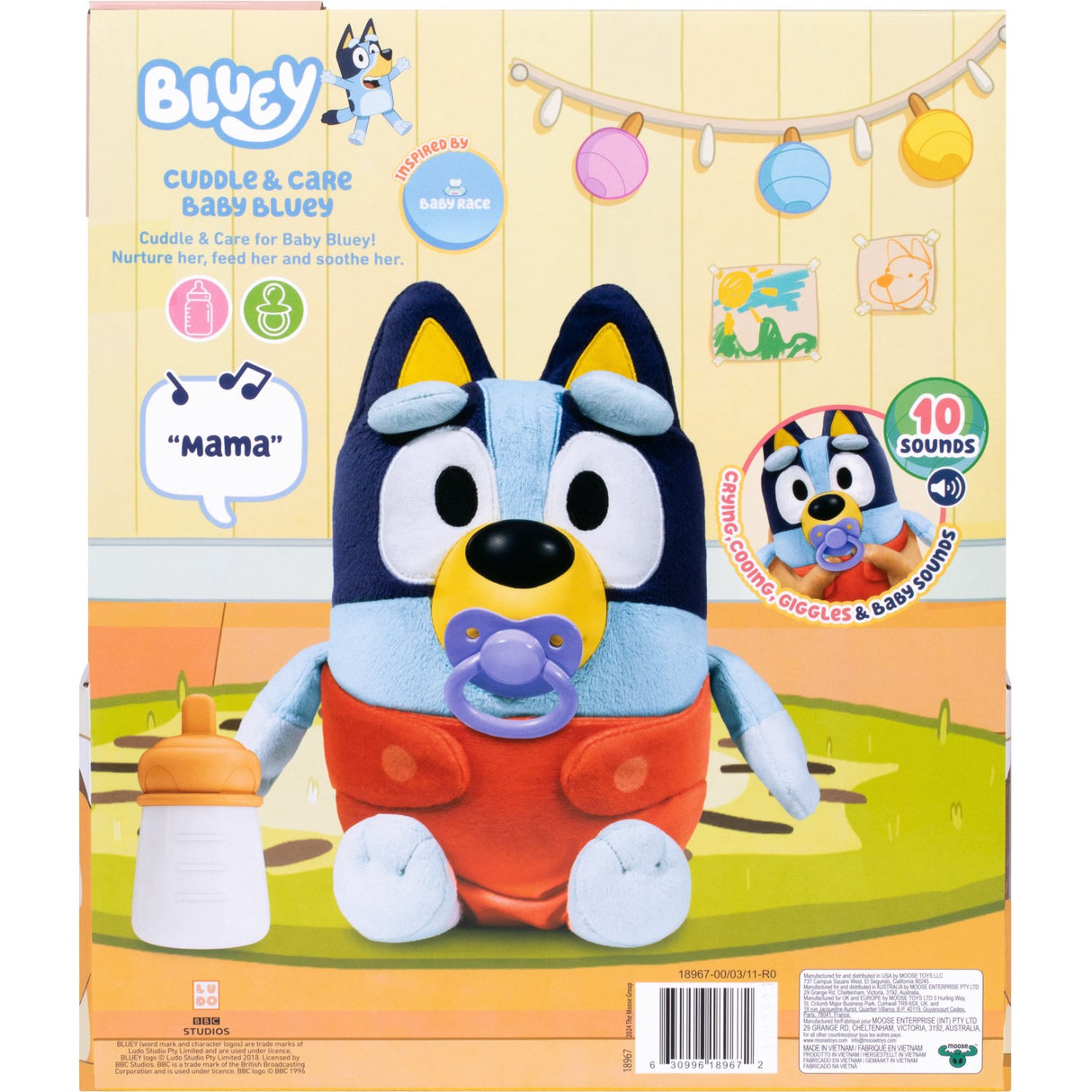 Bluey Cuddle & Care Baby Plys