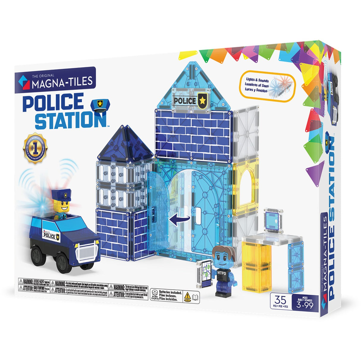 Magna-Tiles® Police Station 35 Pcs