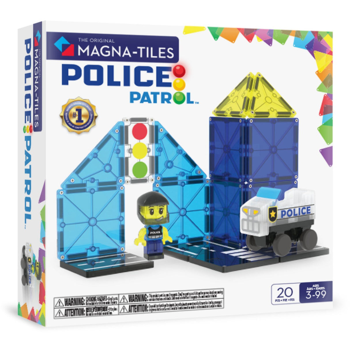 Magna-Tiles® Police Patrol 20 Pcs