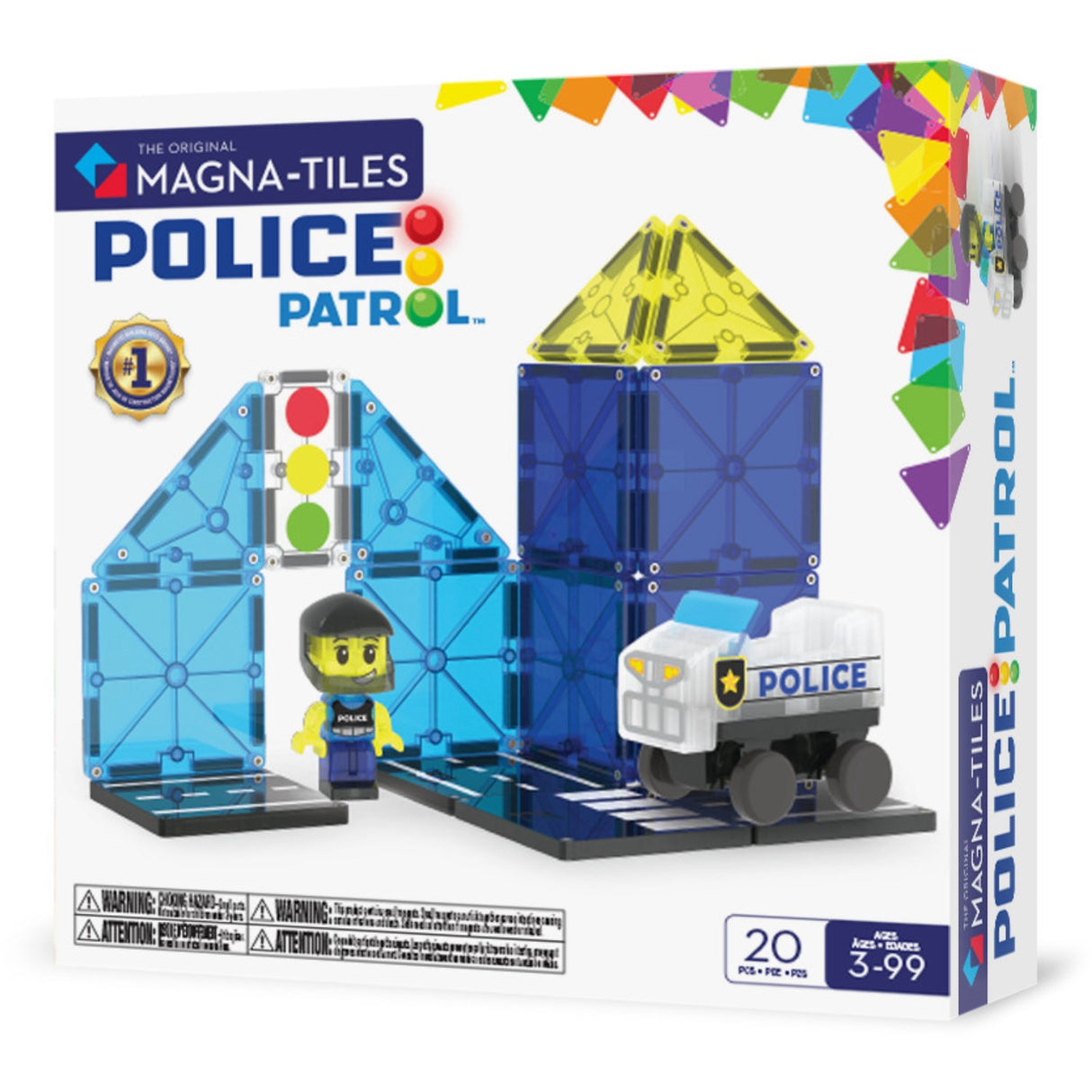 Magna-Tiles® Police Patrol 20 Pcs