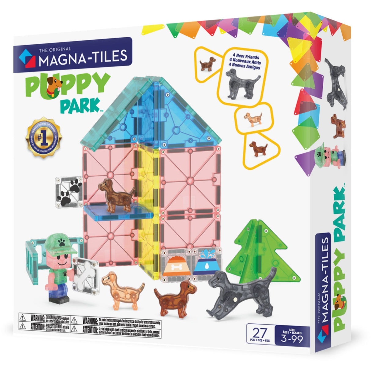 Magna-Tiles® Puppy Park 27 Pcs