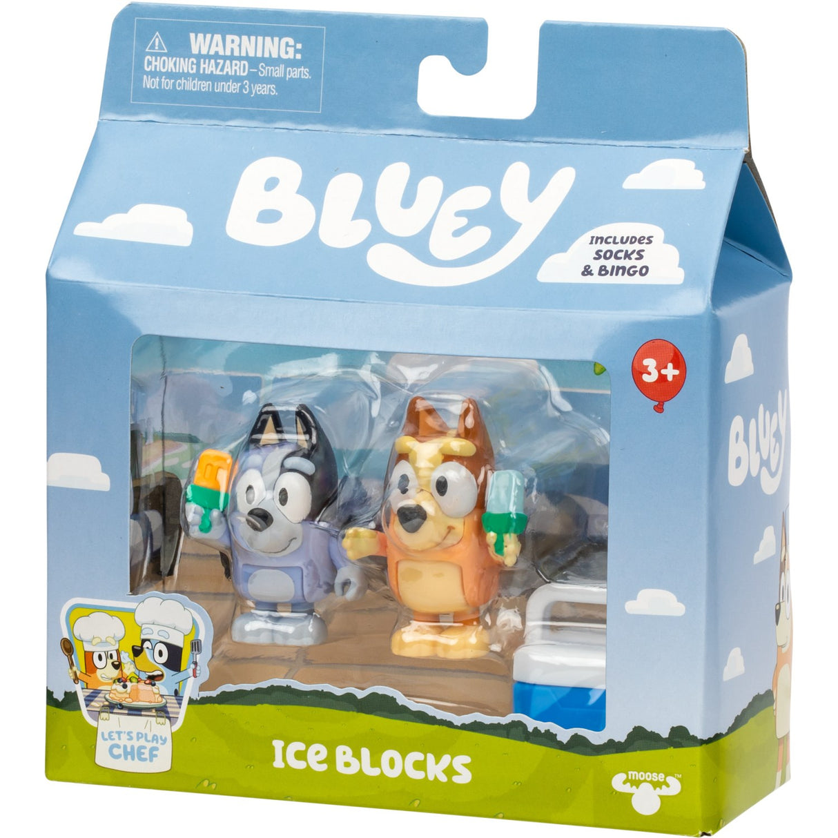 Bluey 2-pak Chef & Strumpor Iceblocks