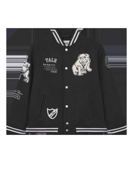 Les Deux Kids Black/Black Yale Ull Varsity Jacka KIDS