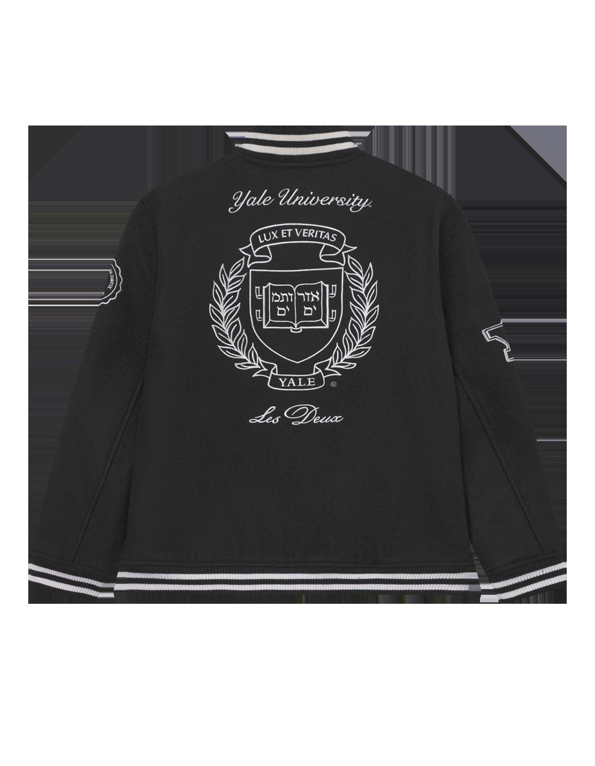 Les Deux Kids Black/Black Yale Ull Varsity Jacka KIDS