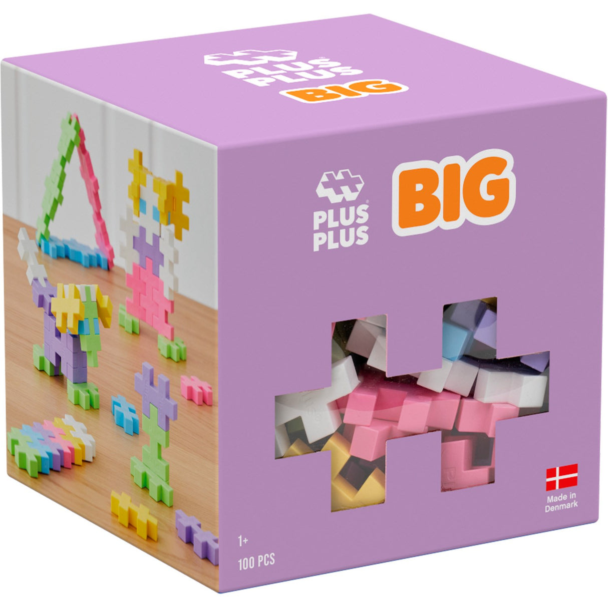 Plus-Plus BIG Pastel Mix / 100 Pcs