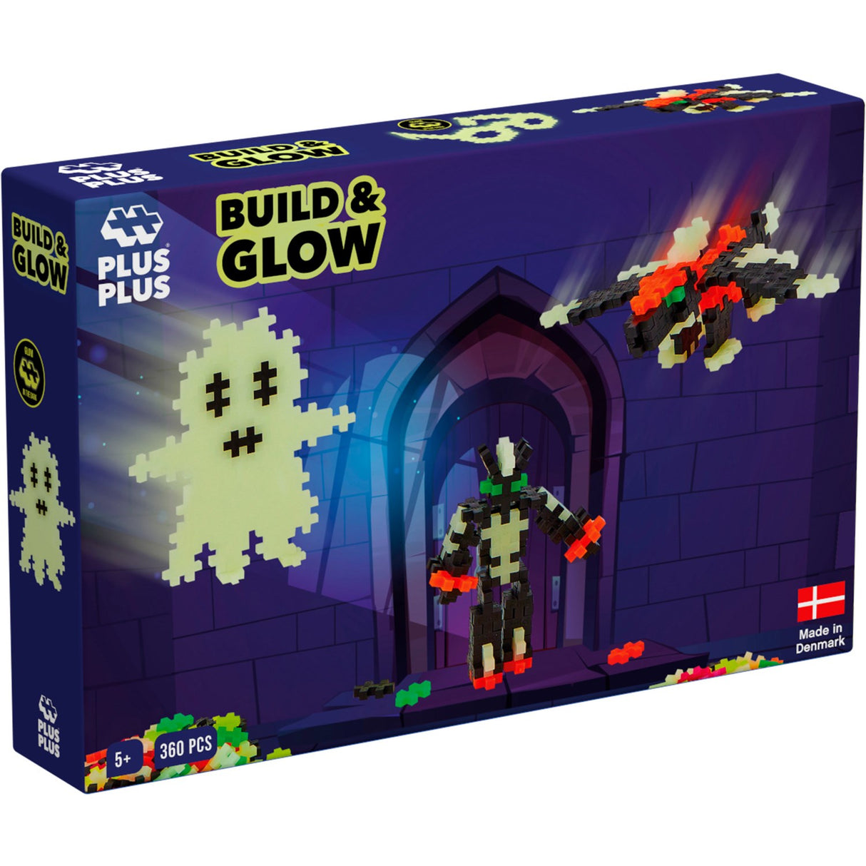 Plus-Plus Build Och Glow - Glow In The Dark / 360 Pcs