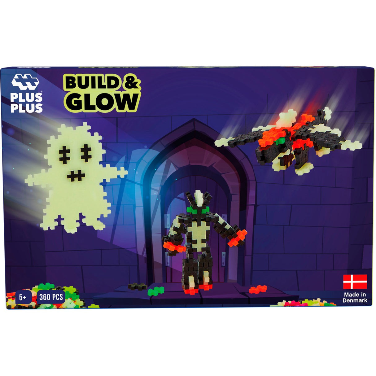 Plus-Plus Build Och Glow - Glow In The Dark / 360 Pcs