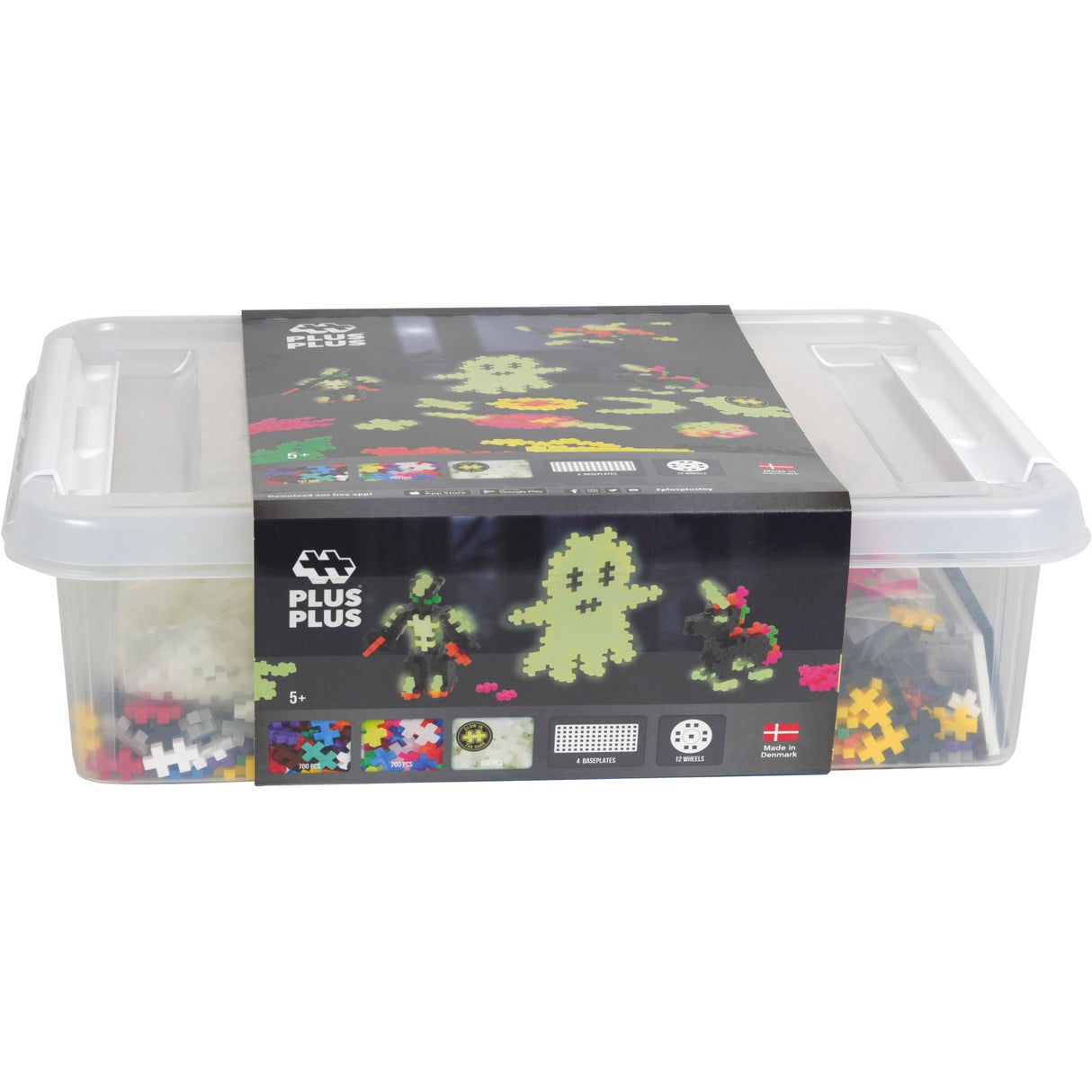 Plus-Plus Build Och Glow Förvaring Box / 2000 Pcs