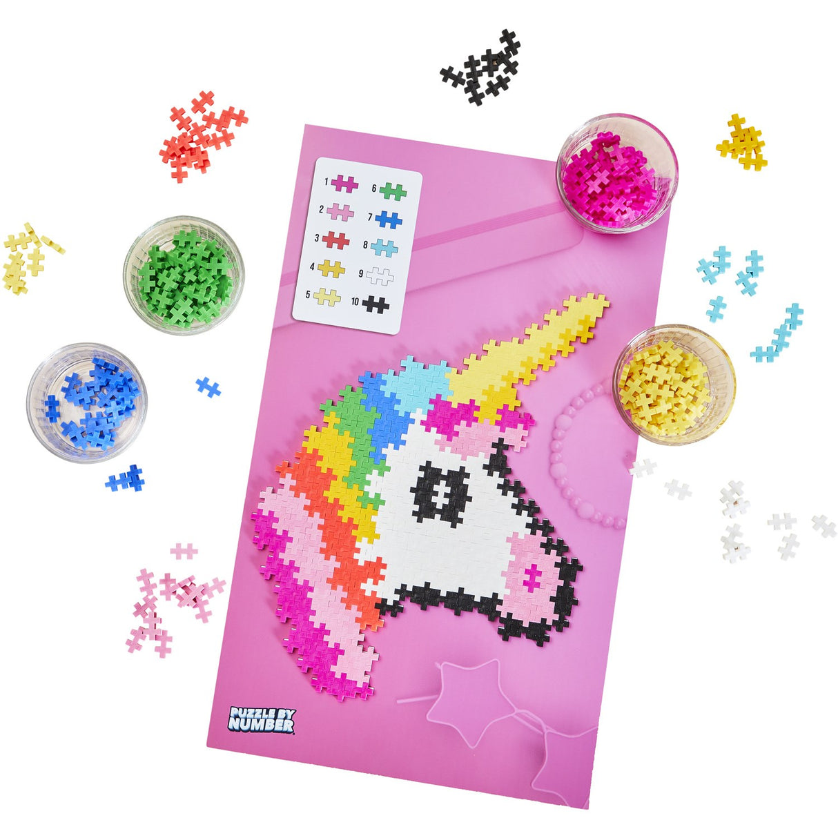 Plus-Plus Pussel By Number Unicorn 250Pcs