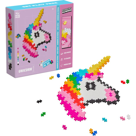 Plus-Plus Pussel By Number Unicorn 250Pcs